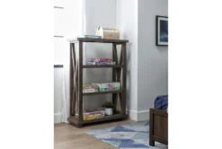 Jaxon Grey 54" Bookcase -Furniluxe 251322 grey wood bookcase room 31
