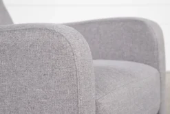 Darnell Grey Push Back Recliner -Furniluxe 252110 grey polyester push back arm 04