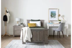 Moda II Grey Dining Side Chair -Furniluxe 254075 grey fabric dining chair room 41 1