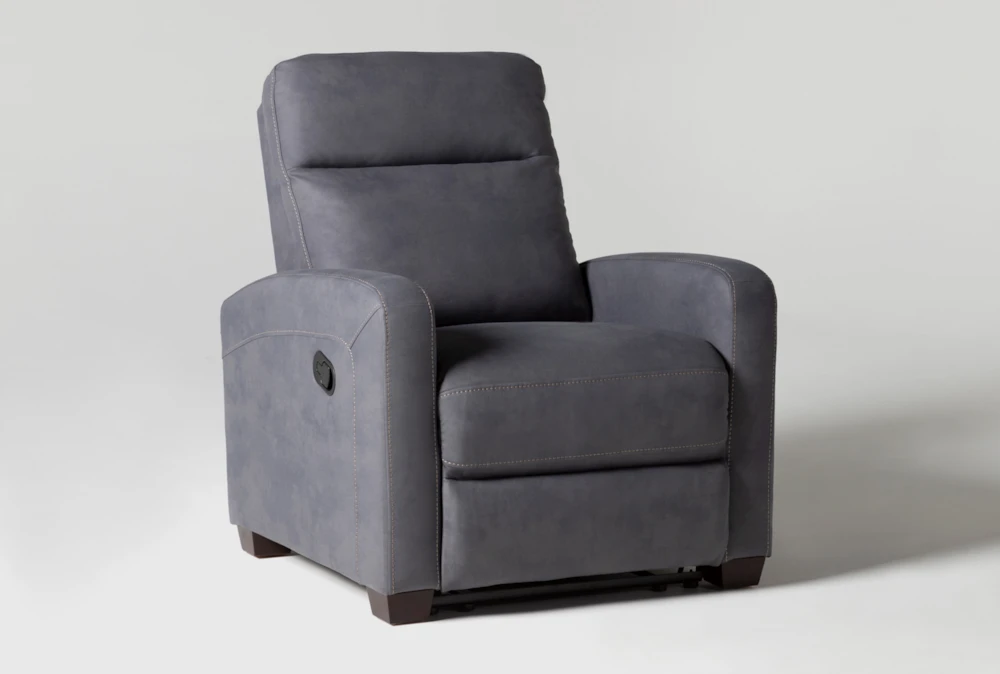 Jarrell Blue Grey Manual Recliner 4 Jarrell Blue Grey Manual Recliner - Image 2