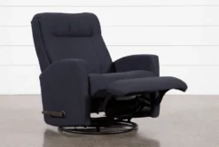 Dale IV Fabric Swivel Glider Recliner -Furniluxe 255885 blue fabric swivel glider recline 03