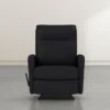 Dale IV Leather Rocker Recliner -Furniluxe 255887 black leather recliner signature 01