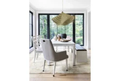 Centre Dining Side Chair By Nate Berkus + Jeremiah Brent -Furniluxe 255927 white wood dining chair room 68