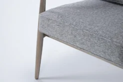 Dena Grey Accent Chair 16 Dena Grey Accent Chair -Furniluxe 256080 grey fabric accent chair detail 45
