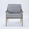 Dena Grey Accent Chair -Furniluxe 256080 grey fabric accent chair signature 01