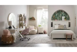 Phoebe Blush Velvet Rolling Office Chair -Furniluxe 256361 pink fabric office chair room 43