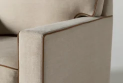 Reeves 36" Swivel Accent Chair By Nate Berkus + Jeremiah Brent -Furniluxe 257968 beige fabric swivel v2 detail 04