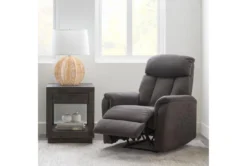 Suzy II Dark Grey Wallaway Recliner -Furniluxe 259758 grey fabric wallaway room 59