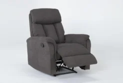 Suzy II Dark Grey Wallaway Recliner -Furniluxe 259758 grey fabric wallaway side 19