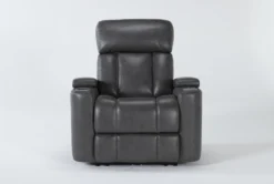 Eastwood Graphite Home Theater Power Wallaway Recliner With Power Headrest, Bluetooth & USB