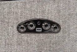 Frazier Stone Power Wallaway Recliner Recliner With Power Headrest & USB -Furniluxe 261569 brown polyester wallaway hardware 52