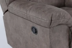 Stoneland Fossil Rocker Recliner -Furniluxe 261838 brown fabric recliner detail 44