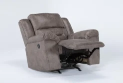 Stoneland Fossil Rocker Recliner -Furniluxe 261838 brown fabric recliner side 19