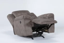 Stoneland Fossil Rocker Recliner -Furniluxe 261838 brown fabric recliner side 20