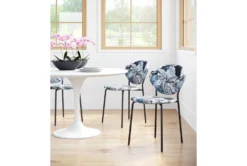 Perkins Leaf Dining Side Chair Set Of 2 -Furniluxe 262515 multicolor polyester dining chair room 862