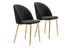 Comfy Black Dining Side Chair Set Of 2