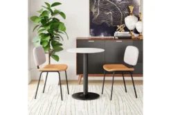 Cypress 42" Pub Table -Furniluxe 262532 white metal bistropub table room 85