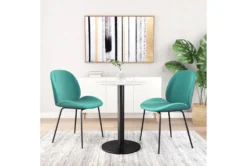 Cypress 42" Pub Table -Furniluxe 262532 white metal bistropub table room 86