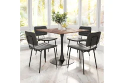 Nantucket Grey Dining Side Chair Set Of 2 -Furniluxe 262535 grey polyurethane dining chair room 86