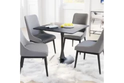 Dawn Black 35" Square Dining Table 18 Dawn Black 35" Square Dining Table -Furniluxe 262540 black mdf dining table room 85