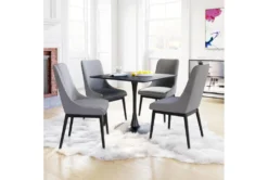 Dawn Black 35" Square Dining Table 19 Dawn Black 35" Square Dining Table -Furniluxe 262540 black mdf dining table room 86