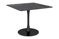 Dawn Black 35" Square Dining Table