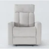 Halo II Buff Power Recliner With Power Headrest & USB -Furniluxe 264440 beige fabric recliner signature 01