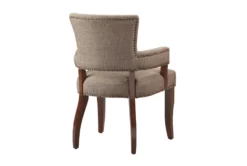 Lincoln Brown Dining Arm Chair -Furniluxe 267510 brown wood dining chair back 82