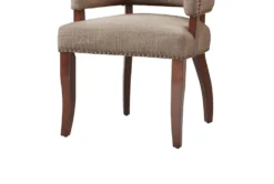 Lincoln Brown Dining Arm Chair -Furniluxe 267510 brown wood dining chair bottom 69
