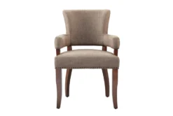 Lincoln Brown Dining Arm Chair