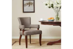 Lincoln Brown Dining Arm Chair -Furniluxe 267510 brown wood dining chair room 85