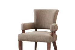 Lincoln Brown Dining Arm Chair -Furniluxe 267510 brown wood dining chair top 31