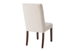Elijah Cream Dining Side Chair Set Of 2 -Furniluxe 267561 natural wood dining chair back 82