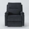 Majorca Graphite Power Wallaway Recliner With Power Headrest, Lumbar, Heat & Massage -Furniluxe 267670 grey polyester recliner signature 01