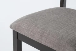 Pollie Dining Side Chair -Furniluxe 267679 black fabric dining chair detail 45