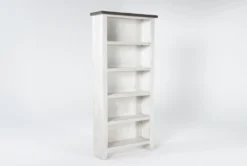 Furniluxe -Furniluxe 267820 white wood bookcase side 18