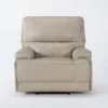 Watkins Linen Leather Power Cordless Recliner With Power Headrest & USB -Furniluxe 268125 signature 01