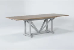 Ozzie 72-100" Extension Dining Table 16 Ozzie 72-100" Extension Dining Table -Furniluxe 268236 grey wood dining table side 19