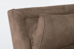 Palmer Brown Power Recliner With Power Headrest & USB -Furniluxe 268373 brown polyester recliner detail 44