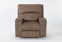 Palmer Brown Power Recliner With Power Headrest & USB