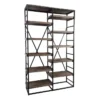 Mango + Iron Industrial 60" Double Bookcase -Furniluxe 268712 signature 01