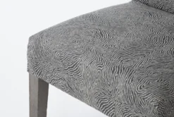 Garten Stone Dining Side Chair With Greywash Finish Set Of 2 -Furniluxe 268863 black fabric dining chair detail 44