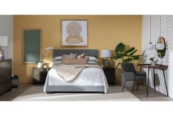 Stratus Upholstered Side Chair -Furniluxe 269067 grey fabric dining chair room 49