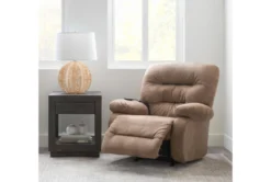 Decker III Fabric Power Rocker Recliner -Furniluxe 269627 brown fabric rocker room 59