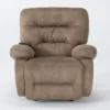 Decker III Fabric Power Rocker Recliner -Furniluxe 269627 brown fabric rocker signature 01