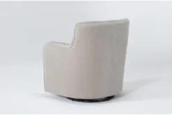 Katrina Velvet Dove Swivel Glider Chair -Furniluxe 269752 beige fabric swivel glider side 19