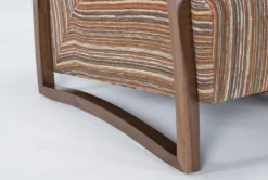 Benton IV Marshall Sunset 29" Accent Chair -Furniluxe 270863 orange fabric accent chair detail 45