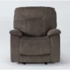 Dax Brown Manual Glider Recliner -Furniluxe 270924 brown polyester recliner v2 signature 012