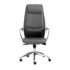 Karlstad Grey Faux Leather High Back Desk Chair -Furniluxe 271897 grey leather office chair signature 01