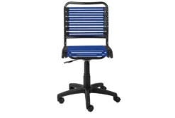 Oslo Blue Low Back Bungee Desk Chair